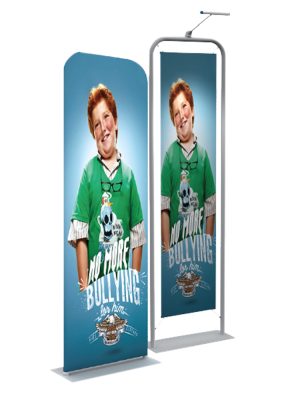 2ft steel plate banner stand em 18b1