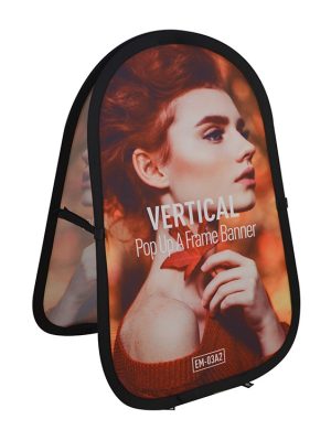 3.28' W×6.56'H Vertical Pop Up Banner EM-03A2
